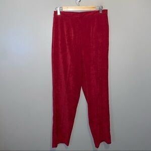 NWT Sag Harbor Velour Straight leg pants